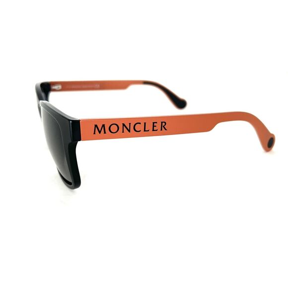 Moncler ML0164-K 05A Sunglasses Black Orange Mens 59 mm - Picture 4 of 7